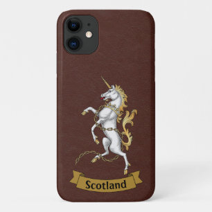 Personalized Scottish Unicorn (Brown) Phone Case