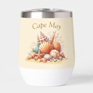 Personalized Seashell Wine Tumbler