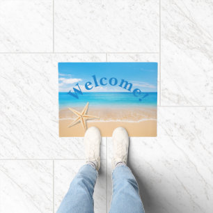 Personalized Seaside Welcome Doormat