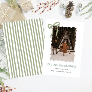 Personalized Seasonal Card   Festive Family saying