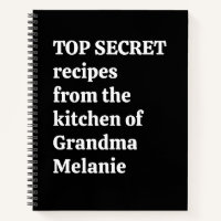 Personalized Secret Grandma Funny Quote Recipe