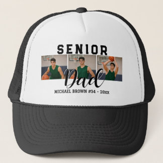 Personalized Senior Night Basketball Dad Gift Trucker Hat