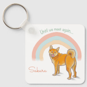 Personalized Shiba Inu Keychain – Name & Photo