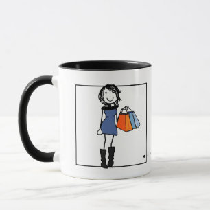 Personalized Shopaholic Coffee Mug