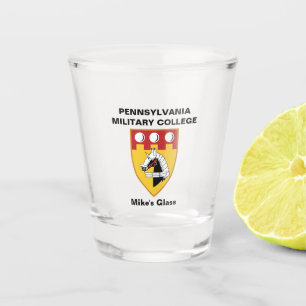 PERSONALIZED SHOT GLASS W/PMC SEAL ('67-'72)