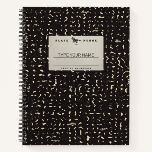 Personalized Silver Composition Notebook
