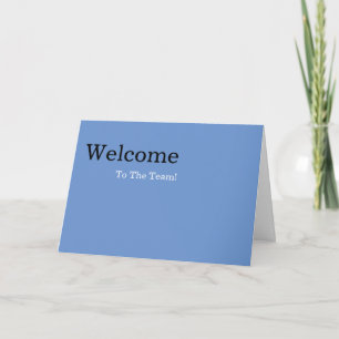 Personalized simple Elegant Welcome Card