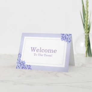 Personalized simple Elegant Welcome Card