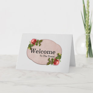 Personalized simple Elegant Welcome Card