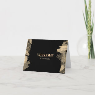 Personalized simple Elegant Welcome to the team Card