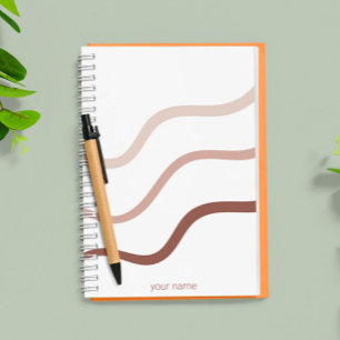 personalized simple rose gold modern elegant  notebook