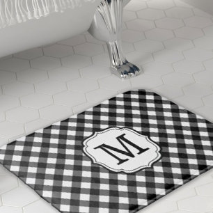 Personalized Single Initial Monogram Bath Mat