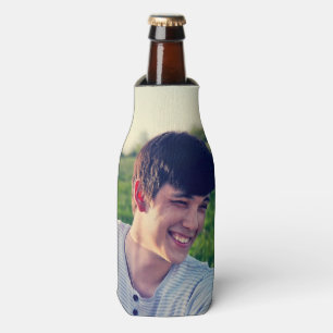 Personalized Single Photo Beer Bottle Cooler