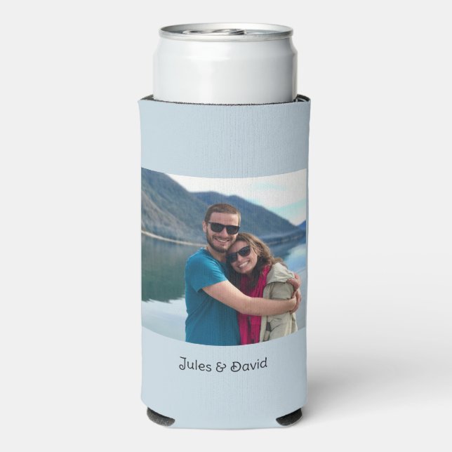Personalized Single Photo Custom Seltzer Can Cooler (Seltzer Back)