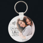 Personalized Sister-in-law Gifts Key Ring<br><div class="desc">This design features a minimal and refined style that highlights thoughtful wording, clean typography, and graceful modern calligraphy. The flowing script adds a warm, affectionate feel, while the simple supporting typography keeps the message clear and balanced. The words are arranged with care and generous spacing, allowing the sentiment to feel...</div>