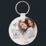 Personalized Sister-in-law Gifts Key Ring<br><div class="desc">This design features a minimal and refined style that highlights thoughtful wording, clean typography, and graceful modern calligraphy. The flowing script adds a warm, affectionate feel, while the simple supporting typography keeps the message clear and balanced. The words are arranged with care and generous spacing, allowing the sentiment to feel...</div>