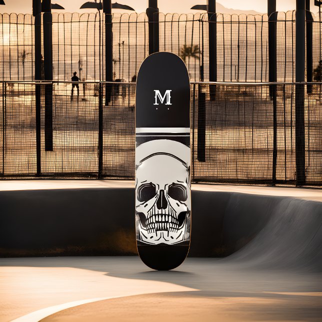 Personalized Skeleton Birthday Halloween Party Skateboard (Creator Uploaded)