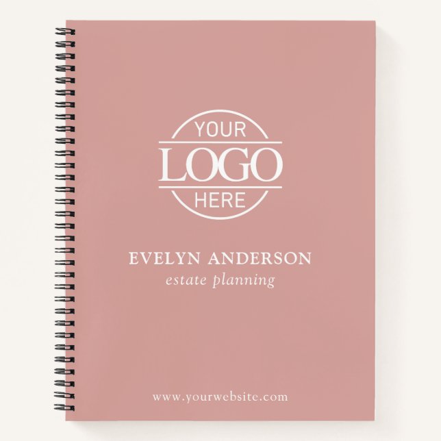 Personalized Small Businesses Corporate Office Notebook (Front)