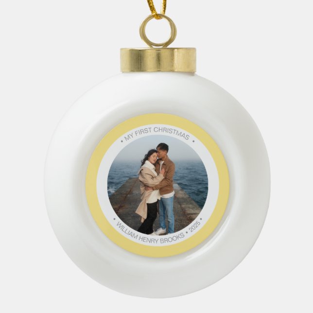 Personalized Snowflake Framed Ornament (Front)