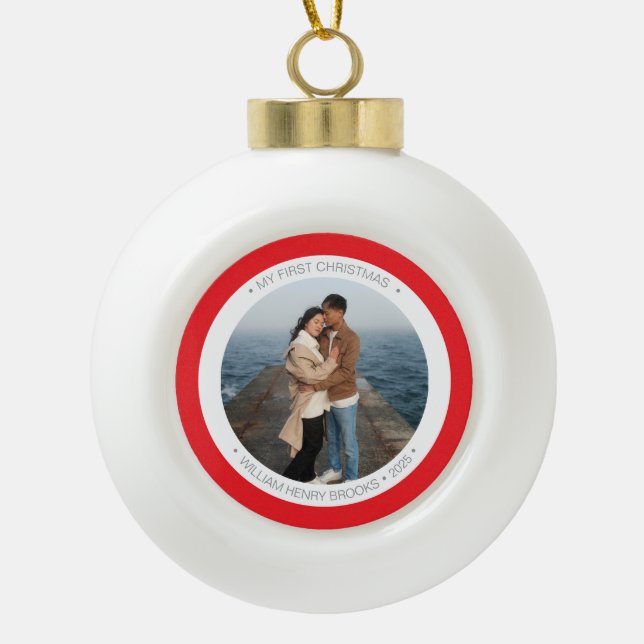 Personalized Snowflake Framed Ornament (Front)