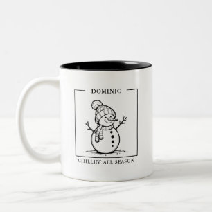 Personalized Snowman Mug – A Winter Delight