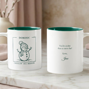 Personalized Snowman Mug – A Winter Delight