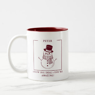 Personalized Snowman Mug – Gift for Colleague