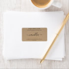 Personalized Soap Label Kraft Background Sticker