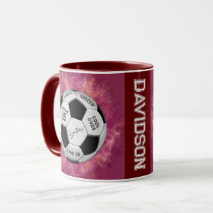 Personalized Soccer Ball Birthday Age Name Text Mug