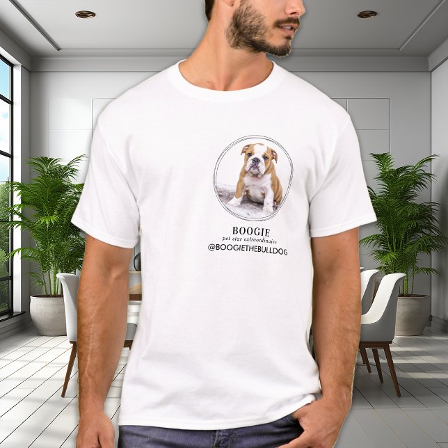 Personalized Social Media Instagram Pet Influencer T-Shirt (Creator Uploaded)