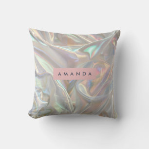Personalized Soft Iridescent Pearl Shimmer Cushion