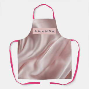 Personalized Soft Pastel Satin Elegance Apron