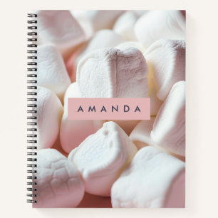 Personalized Soft Pink Marshmallow Dream Notebook