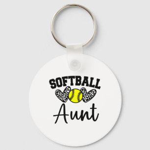 Personalized Softll Heart Tee Cute Aunt Women Soft Key Ring