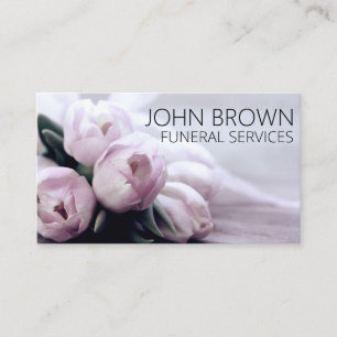 Personalized "Solemn Flowers" (American) Business Card