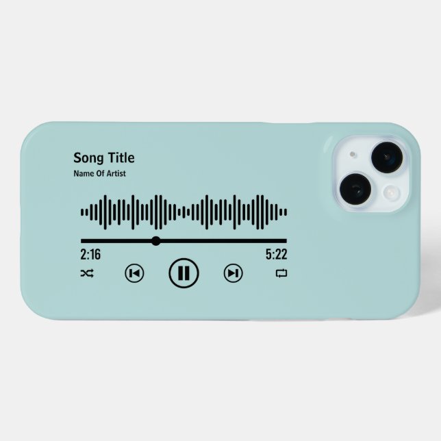 Personalized Song Album Music Lover Case-Mate iPhone Case (Back (Horizontal))