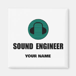 Personalized Sound Engineer Audio Engineering Magnet