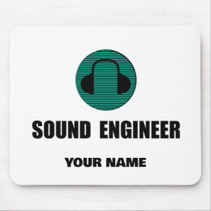 Personalized Sound Engineer Audio Engineering Mouse Mat
