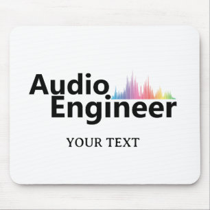Personalized Sound Engineer Audio Engineering Mouse Mat