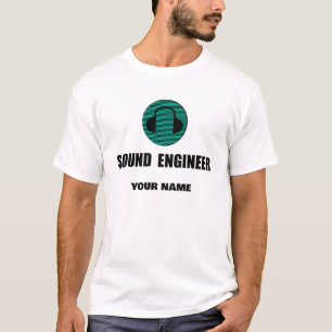 Personalized Sound Engineer Audio Engineering T-Shirt