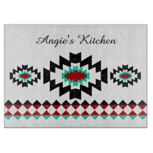 Personalized Southwest Aztec Native Tribal Design Cutting Board