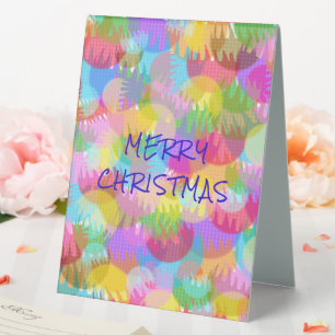 PERSONALIZED SPARKLY COLOURED MERRY CHRISTMAS