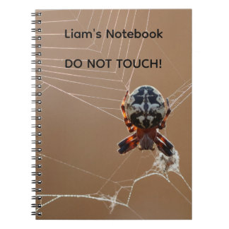 Personalized Spider Photo Notebook - Custom Name