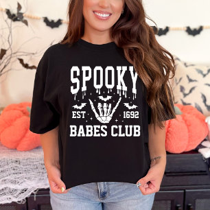 Personalized Spooky Halloween Group College Party T-Shirt