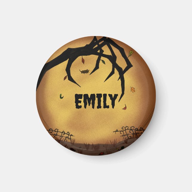 Personalized Spooky Hand Emo Magnet (Front)