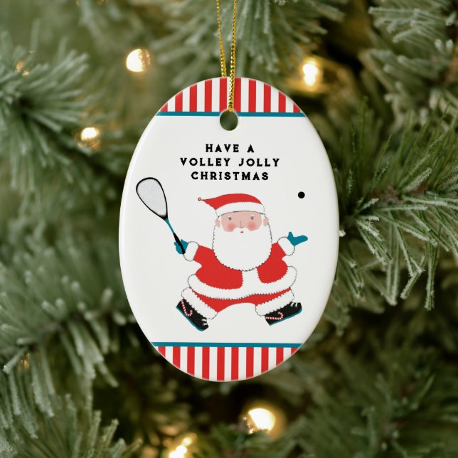 Personalized Squash Sports Ceramic Tree Decoration (Tree)