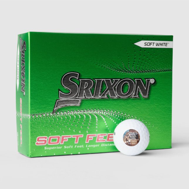 Personalized Srixon Soft Feel Gift Custom Golf Balls (Packaging)