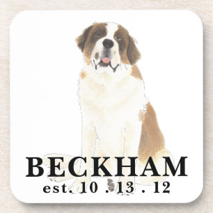 Personalized St. Bernard Coaster