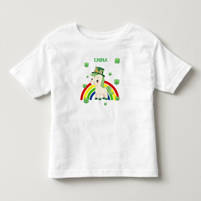 Personalized St. Patrick’s Day Toddler T-Shirt (Front)