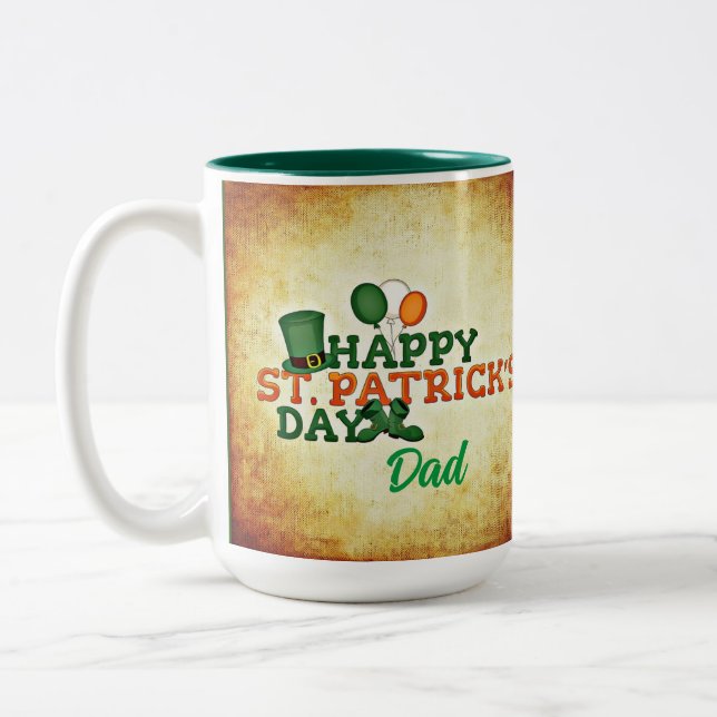 Personalized St. Patrick's Day Coffee Cup (Left)